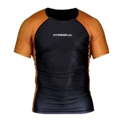 CyberFly Short Sleeve Ranked Rash Guard -Hyperfly Shop cyberfly short sleeve ranked rash guard no gi rash guard hyperfly brown x small 388189