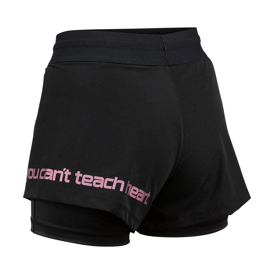 FlyGirl Fight Shorts Black On Black 2 FlyGirl Fight Shorts Black On Black - Image 2