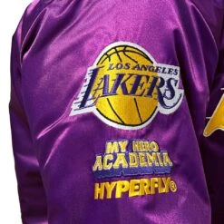 HYPERFLY + NBA + My Hero Academia Lakers Jacket -Hyperfly Shop hyperfly mha lakers jacket apparel outerwear hyperfly 881355
