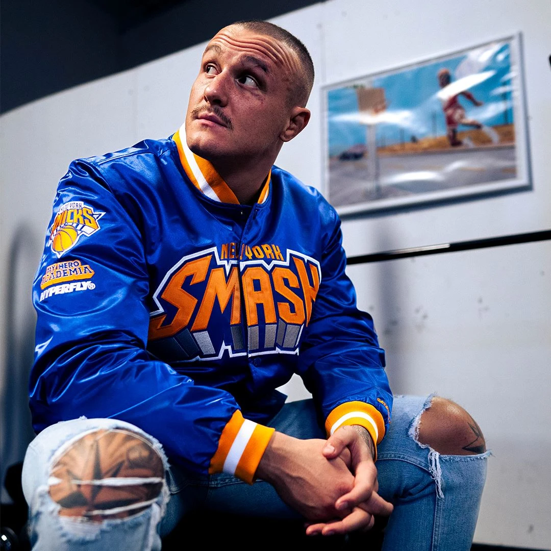 HYPERFLY + NBA + My Hero Academia Knicks Jacket 5 HYPERFLY + NBA + My Hero Academia Knicks Jacket - Image 5