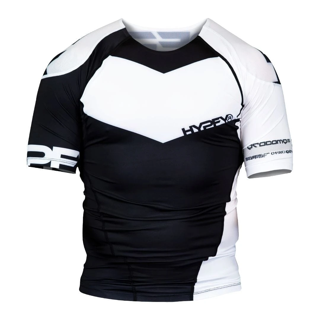 ProComp Edge Ranked Rash Guard Black With White 1 ProComp Edge Ranked Rash Guard Black With White