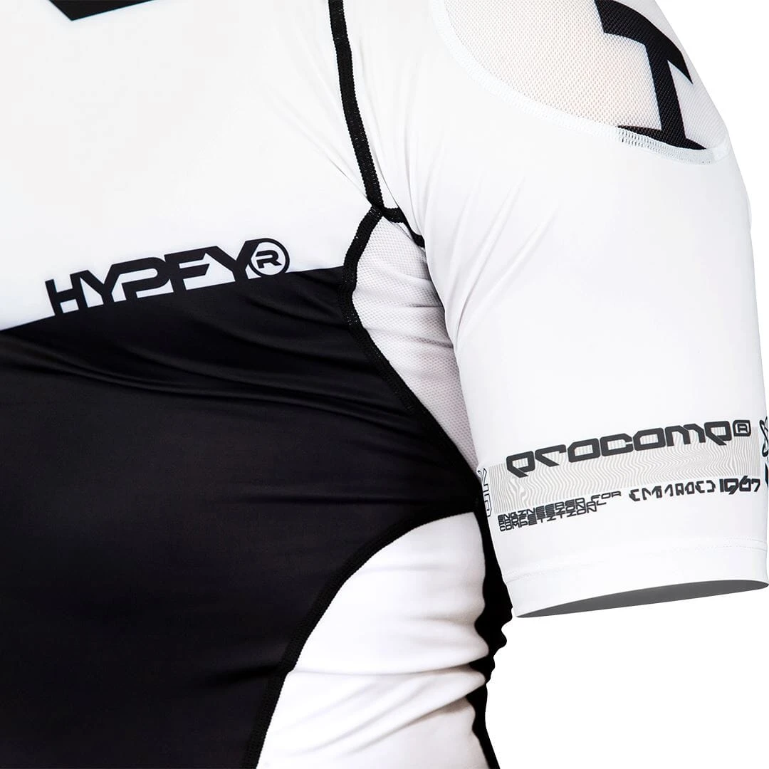 ProComp Edge Ranked Rash Guard Black With White 3 ProComp Edge Ranked Rash Guard Black With White - Image 3
