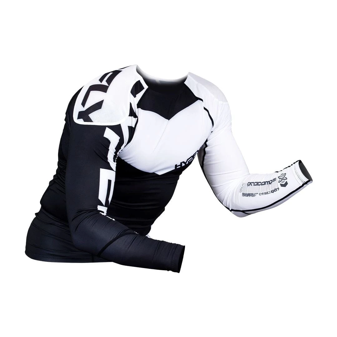 ProComp Edge Ranked Rash Guard Black With White 5 ProComp Edge Ranked Rash Guard Black With White - Image 5