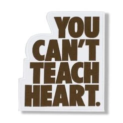 White You Can't Teach Heart. Patch -Hyperfly Shop white you cant teach heart patch patch do or die brown ycth 846695